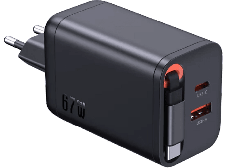 SCHOENENBERGER 67W GaN 2-Port USB Schnellladegerät
