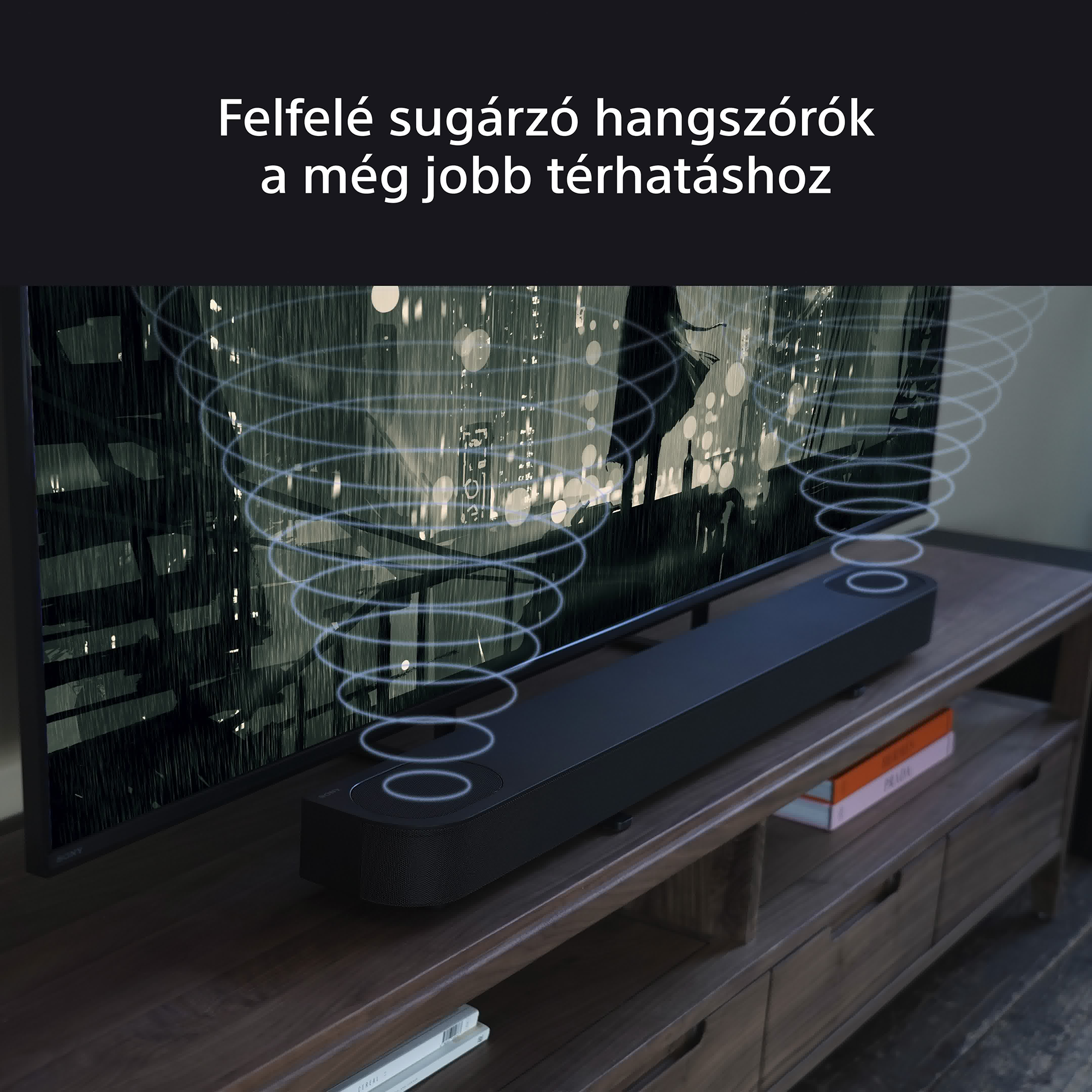 Két fejhallgató, egy fehér, egy fekete, oldalsó logóval.