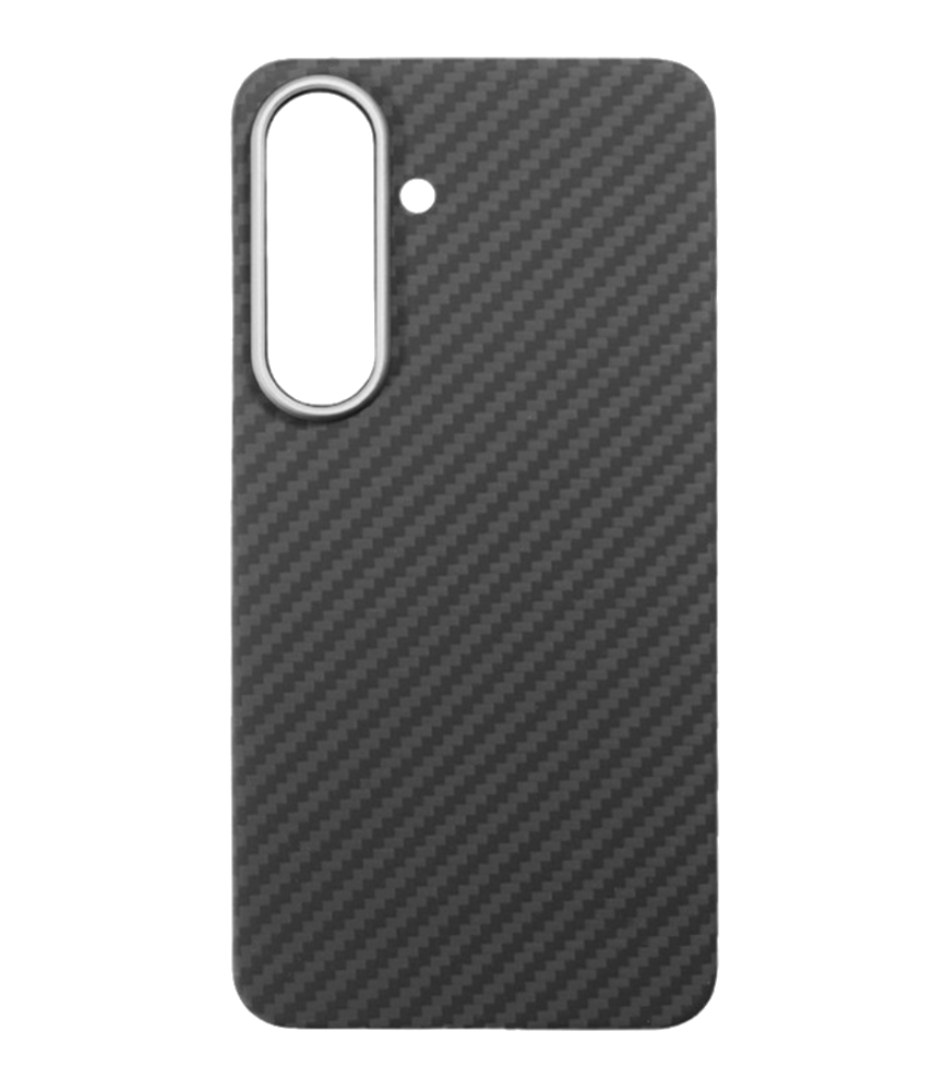 CASE AND PRO Aramid karbon tok, Samsung Galaxy S25, fekete (CARB-S25-BK)