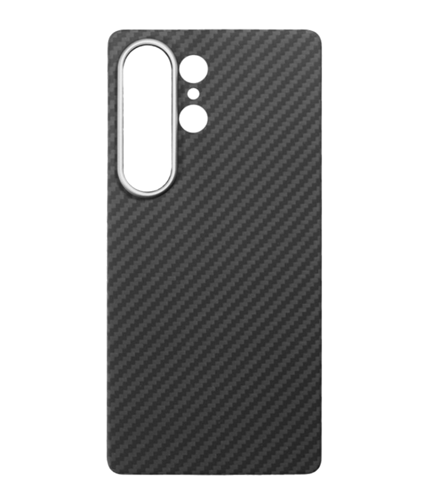 CASE AND PRO Aramid karbon tok, Samsung Galaxy S25 Ultra, fekete (CARB-S25U-BK)