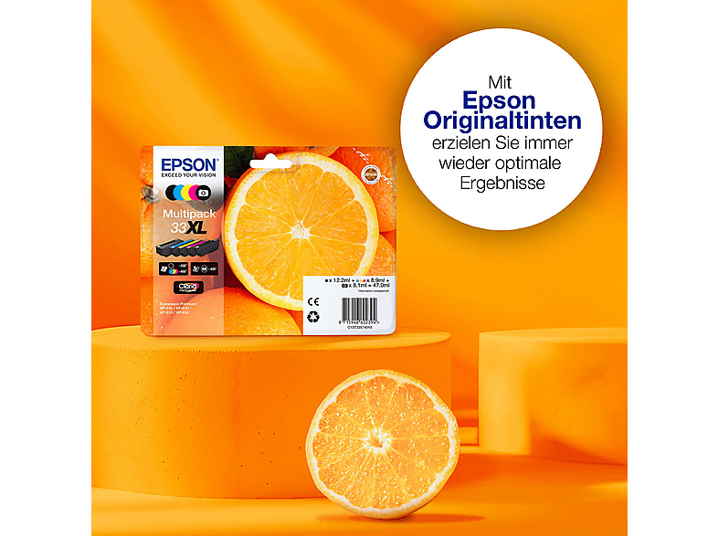 Thumbnail - EPSON Multipack-Tintenpatronen, 33XL, 5-farbig, Tintenpatrone Mehrfarbig (C13T33574011)