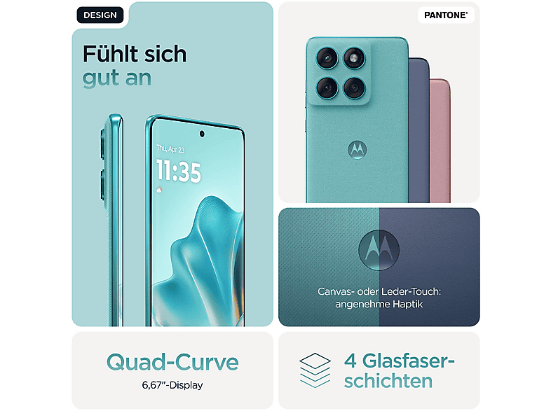 Thumbnail - MOTOROLA edge 60 Fusion 256 GB Amazonite Dual SIM