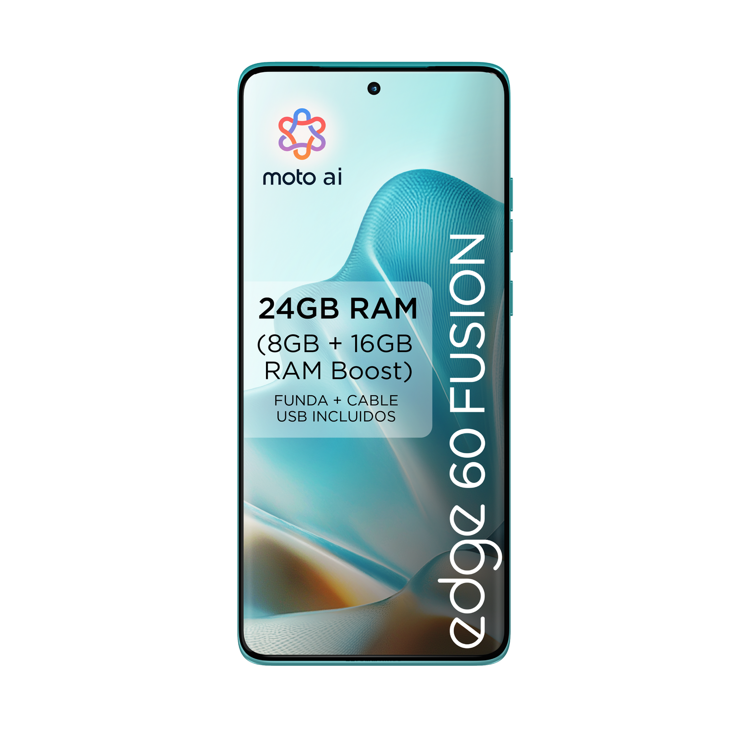 Pantalla del teléfono moto ai edge 60 fusion.