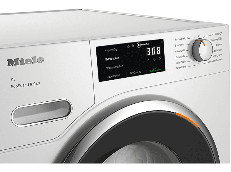 MIELE TWH780WP EcoSpeed&9kg Wärmepumpentrockner T1 White Edition (9 kg, Lotosweiß)