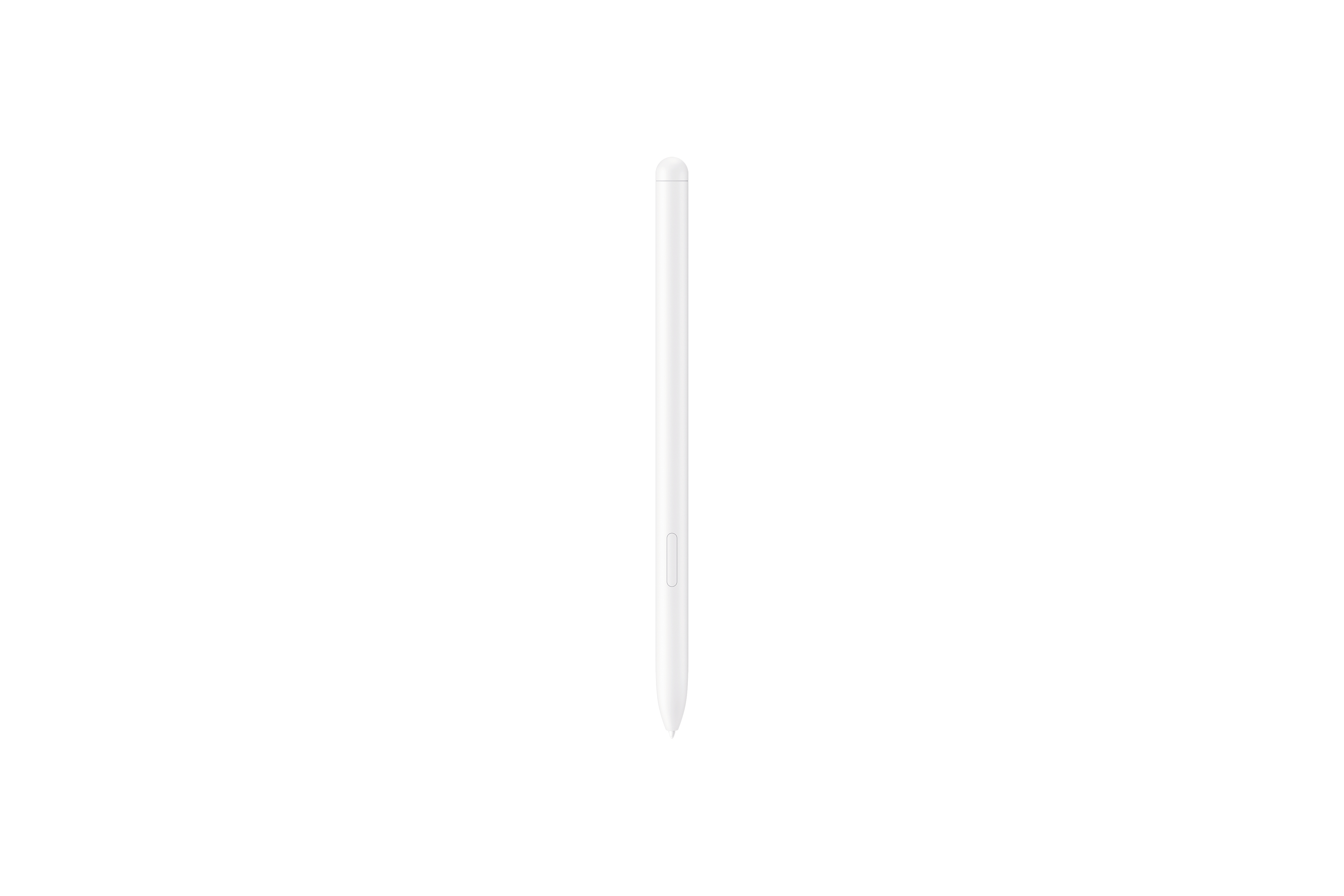 Weißer Stift auf weißem Hintergrund, schlicht und minimalistisch.