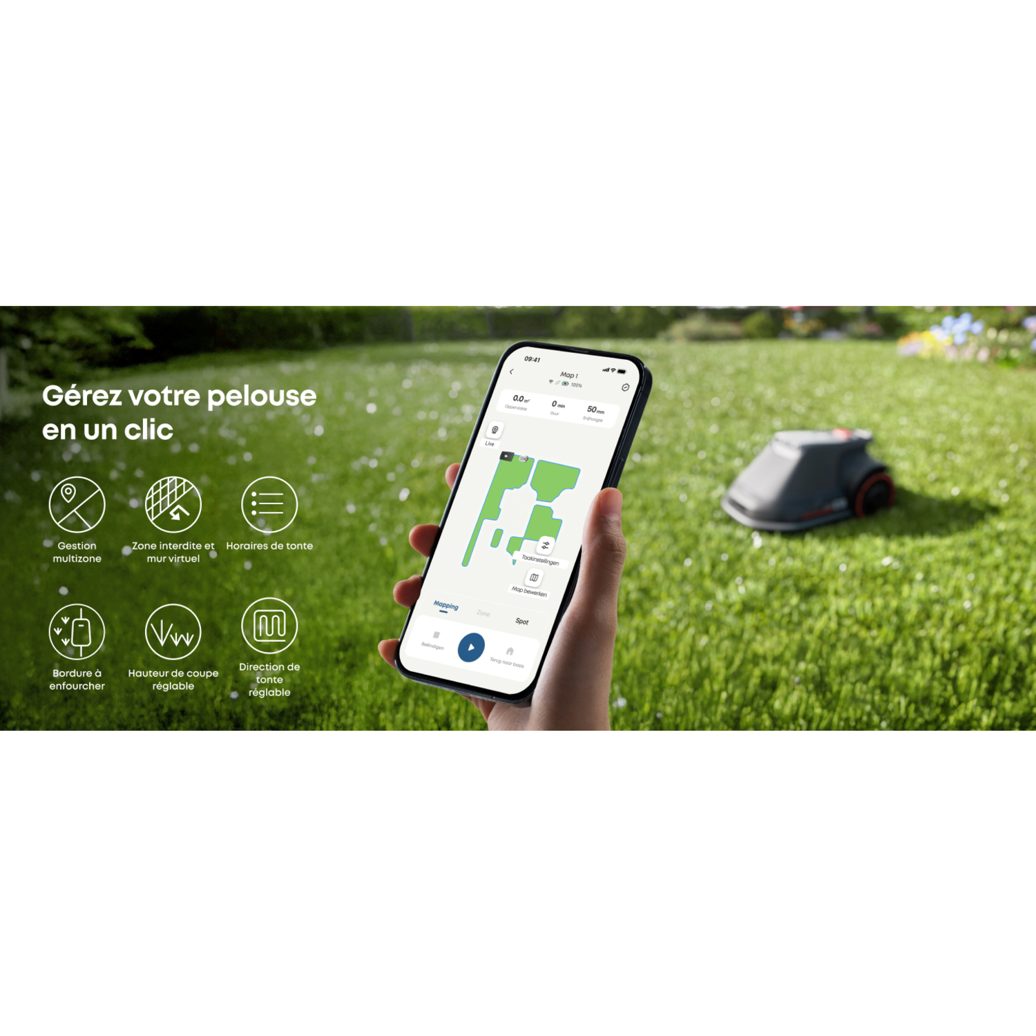 Image avec une interface d'application montrant une interface avec plusieurs options.