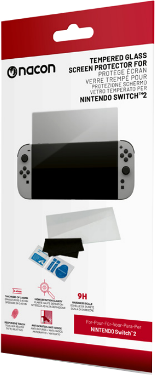 Nacon Displayschutzfolien-Box für Nintendo Switch. Die Box hat ein Switch-Bild.
