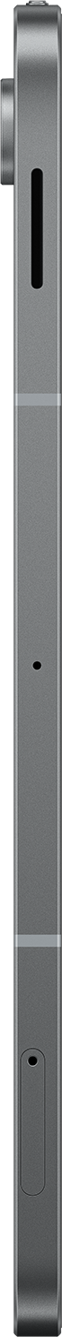 Un appareil rectangulaire argenté avec trois trous, un carré et un fond sombre.