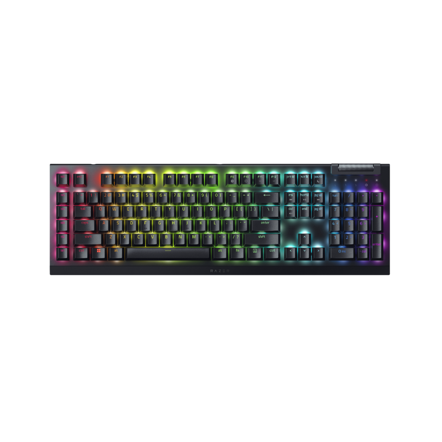 Razer Blackwidow V4 X Green Switch Qwerty Mechanical Bedraad Gamingtoetsenbord Zwart
