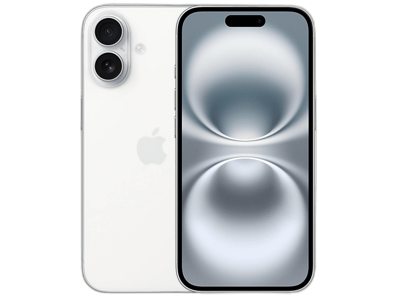 Apple iPhone 16, Blanco, 128 GB, 5G, 6.1  OLED Super Retina XDR, Chip A18 Bionic, iOS