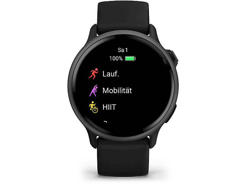 GARMIN vivoactive 6 Smartwatch Silikon, 20 mm, Schwarz