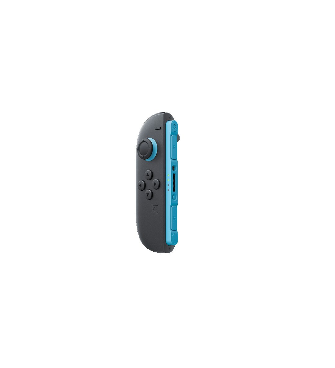 Ein blau-grauer Nintendo Switch Joy-Con Controller.