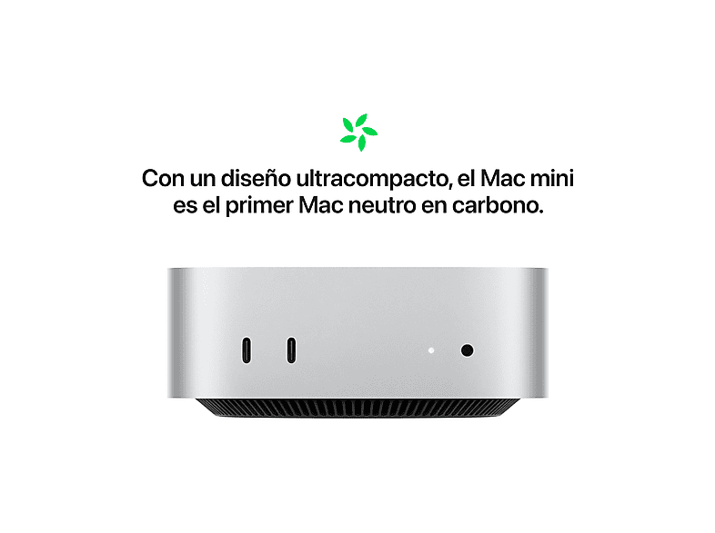 Apple Mac mini (2024) Chip M4, CPU de 10 núcleos, GPU de 10
