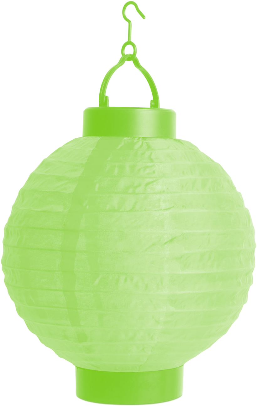 FAMILY PARTY Lampion -LED-es, 20 cm, zöld (11399GR)