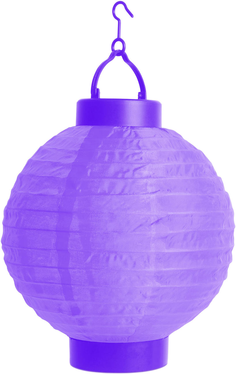 FAMILY PARTY Lampion -LED-es, 20 cm, lila (11399VL)