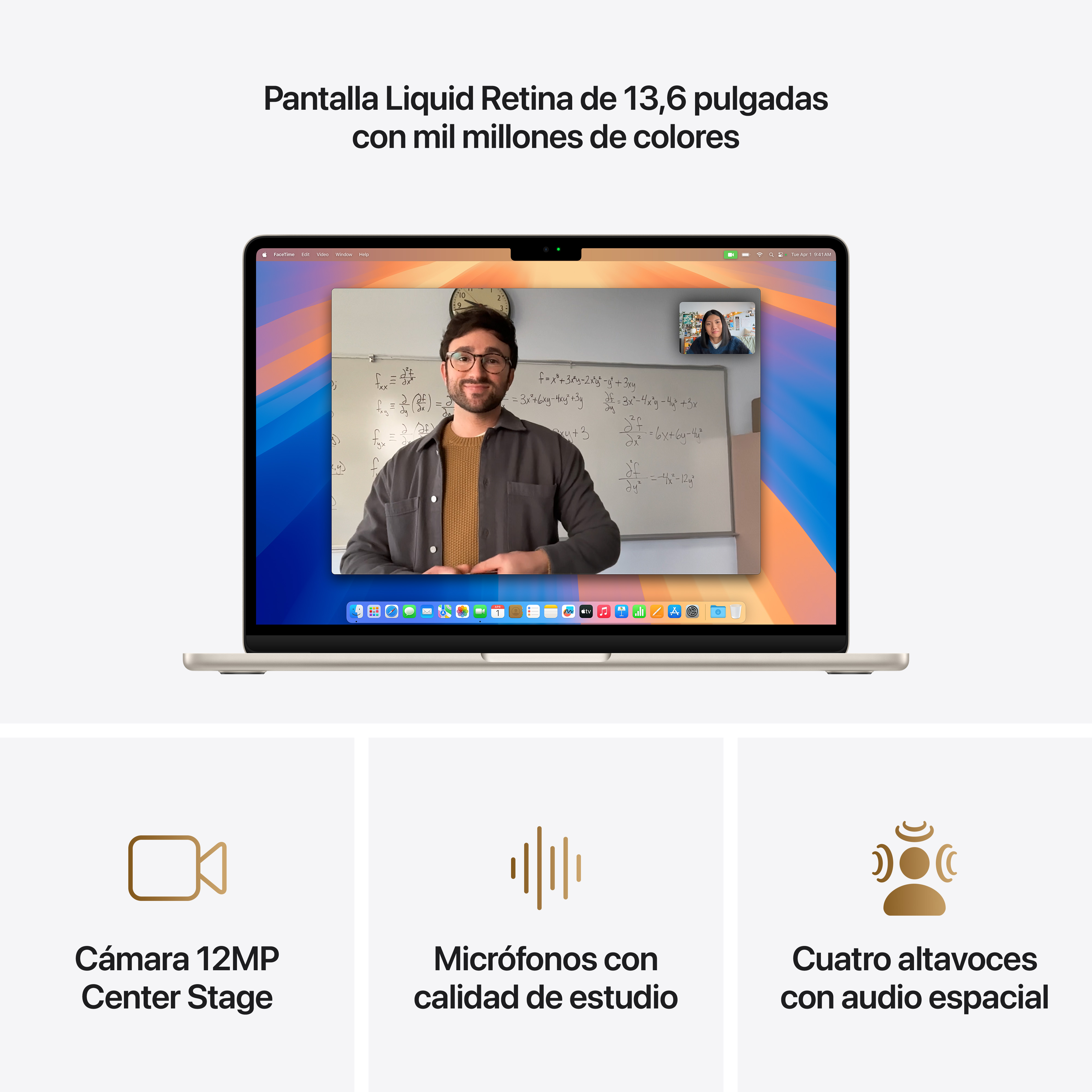 Una laptop muestra una videollamada. La pantalla muestra iconos de cámara y micrófonos.