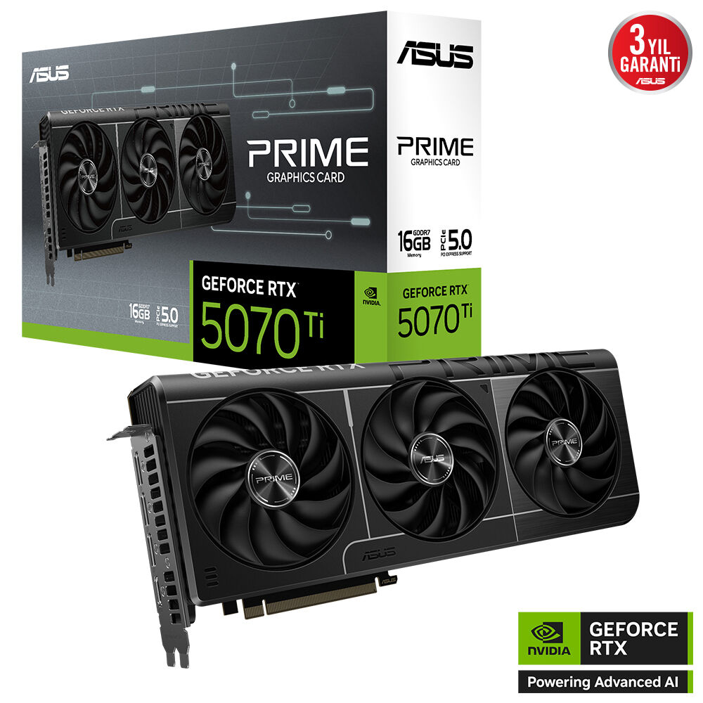 ASUS Prime RTX5070TI 16G RTX 5070 16 GB Ekran Kartı