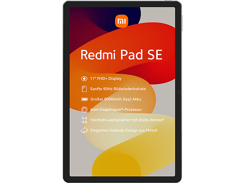 XIAOMI Redmi Pad SE, Tablet, 128 GB, 11 Zoll, Graphite Gray