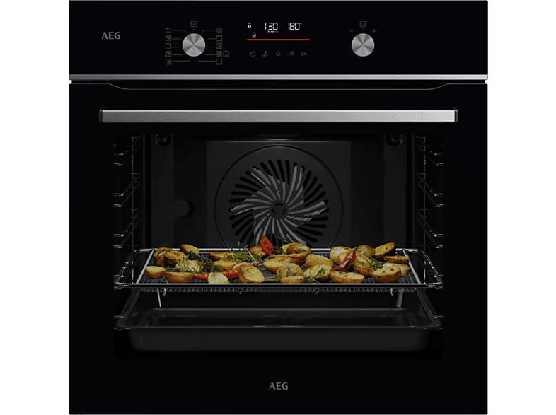 AEG GS6PB51FAB, Multifunción, Pirolítico, 71 l, Conectividad, 60 cm, Negro