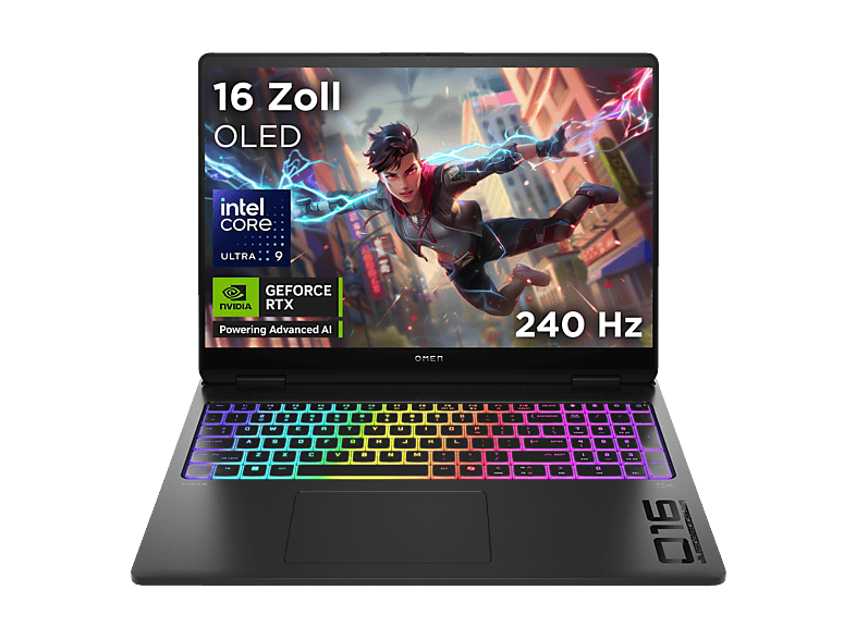 HP OMEN MAX Gaming Laptop 16-ah0395ng - 16 Zoll - Intel® Core™ i9 275HX - 32 GB - 1 TB - NVIDIA GeForce RTX™ 5090 - Windows 11 Home