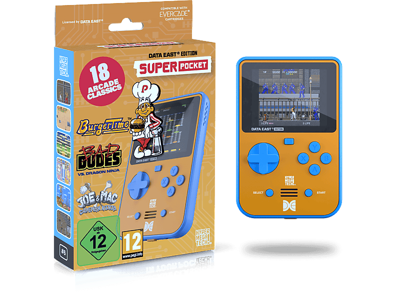 PLAION Blaze Evercade Data East Super Pocket (DE,EN,FR,IT,ES); Blaze Entertainment----Handheld