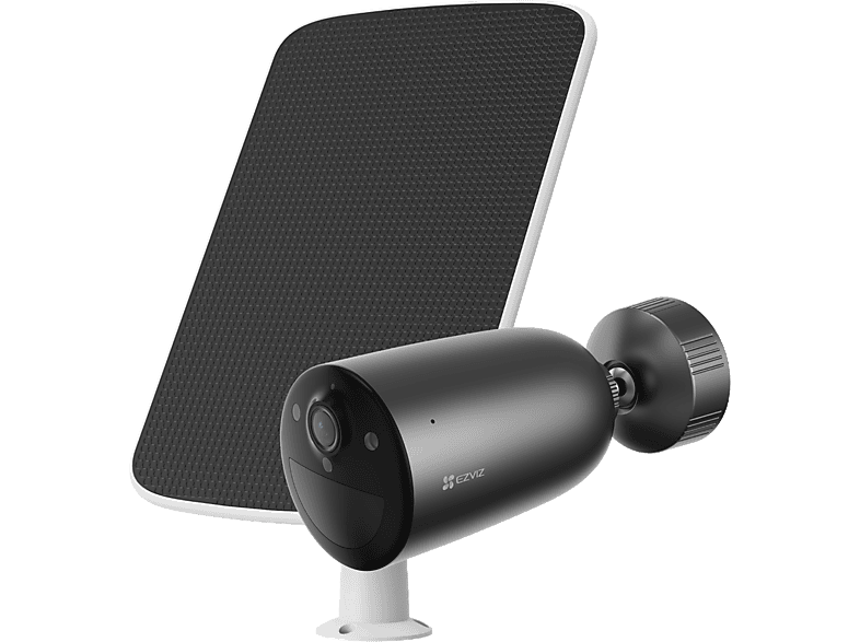 Cámara de vigilancia IP - Ezviz EB3 2K + Panel Solar, 2304 x 1296, Función visión nocturna, 5200 mAh, Negro