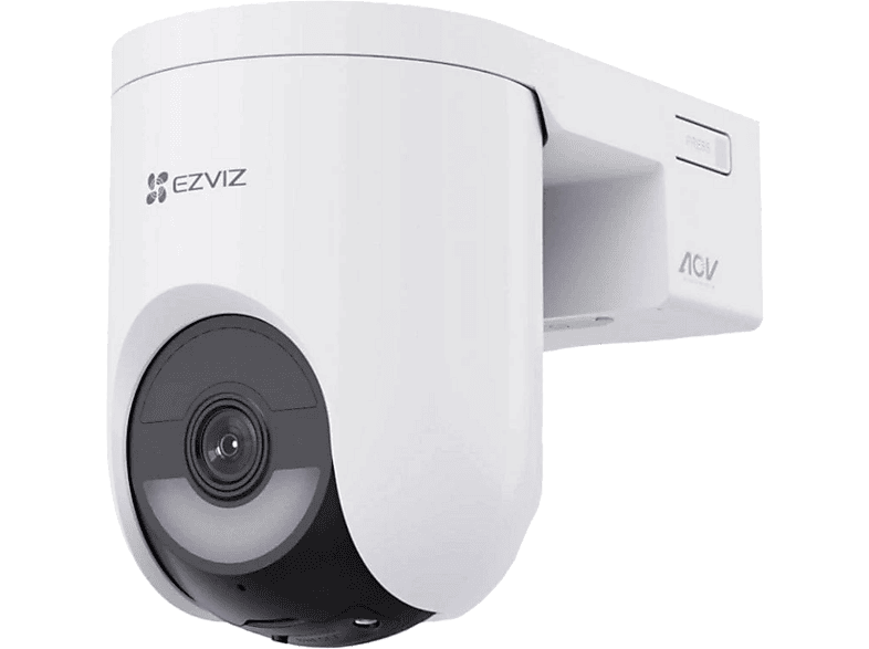 Cámara de vigilancia IP - Ezviz HB8 Lite, 2560 × 1440, Función visión nocturna, IP65, 5.200 mAh, Seguimiento Automático Inteligente, Blanco