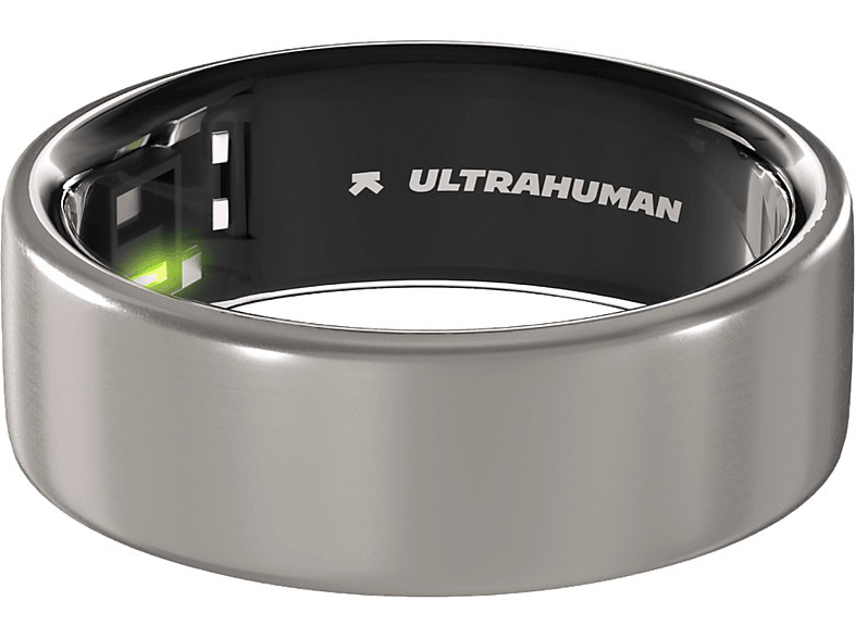 Ultrahuman Ring Air, Größe 14, Raw Titanium, Smart Ring