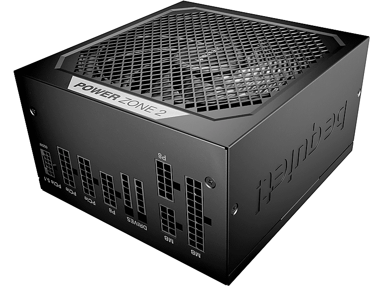 BE QUIET Power Zone 2 PC-Netzteil, 750 W, 80 PLUS® Platinum, ATX 3.1, Pure Wings 3 140mm Lüfter, Schwarz — Foto 2 von 2