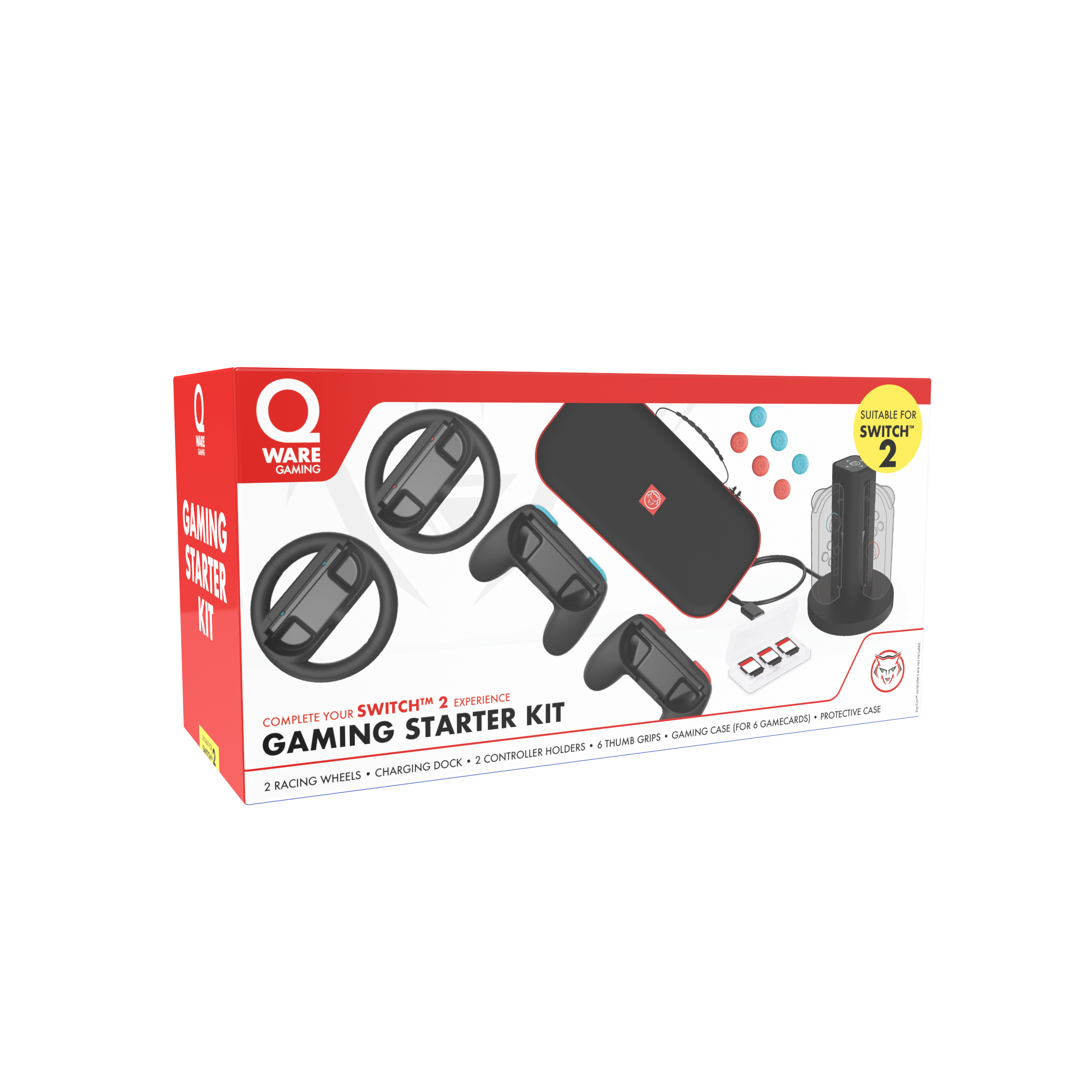 NINTENDO Switch 2 | Spelconsole + Mario Kart World + QWARE Starter Kit ...
