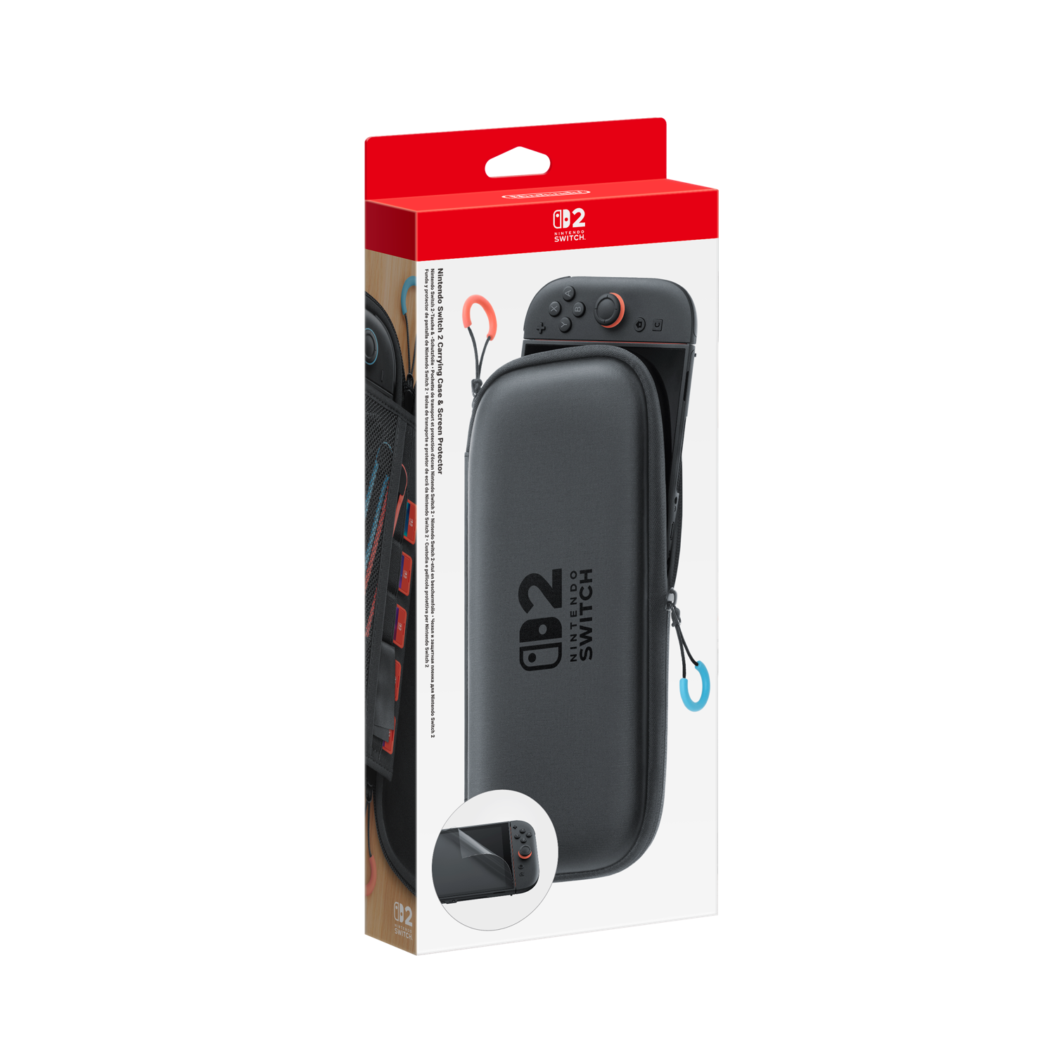 Nintendo Switch 2 Zwart Beschermcase + Screenprotector