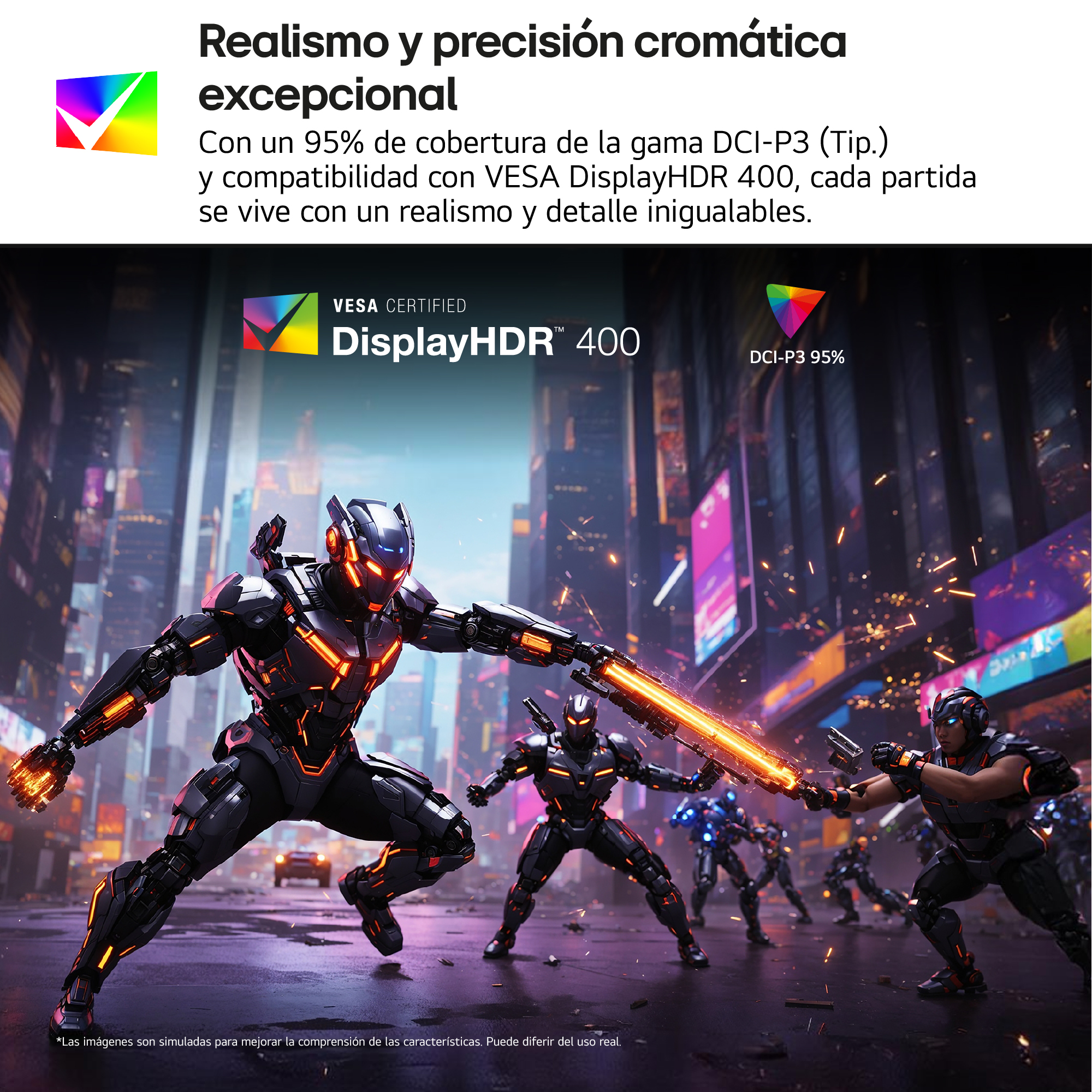 Dos robots luchan con espadas de luz en una ciudad futurista.