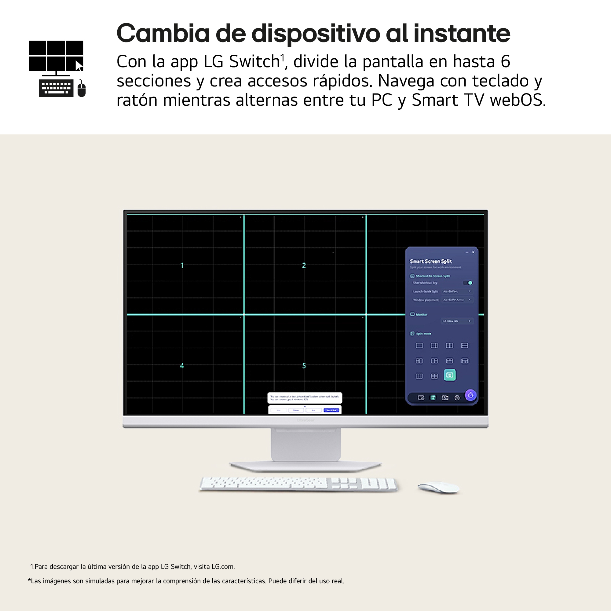 Un monitor de ordenador con múltiples ventanas de pantalla y un teclado y ratón.