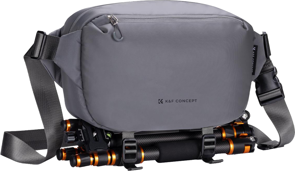 K&F Alpha Sling 10L, fotós oldaltáska, sötét szürke