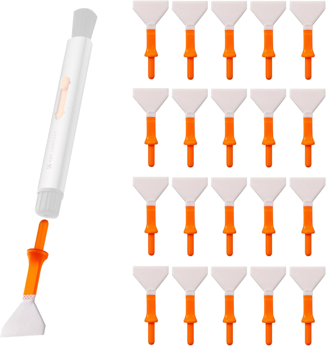 K&F cserélhető tisztító toll készlet, full frame pálcika, 20 darab