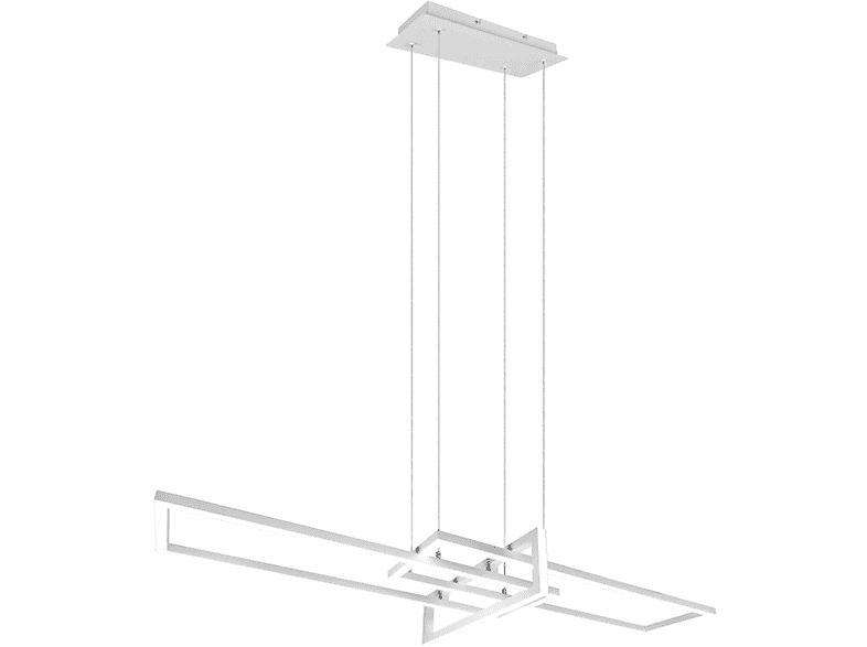 Lampada a sospensione Led Trio Salinas, Bianco