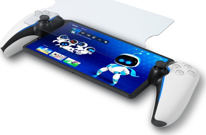 Telefon z ekranem pokazującym grę jest podłączony do kontrolera. Kontrolery PS5.