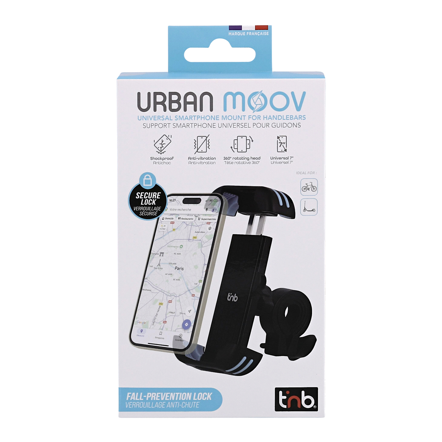 TNB UMBIKE6 Telefoonhouder Zwart