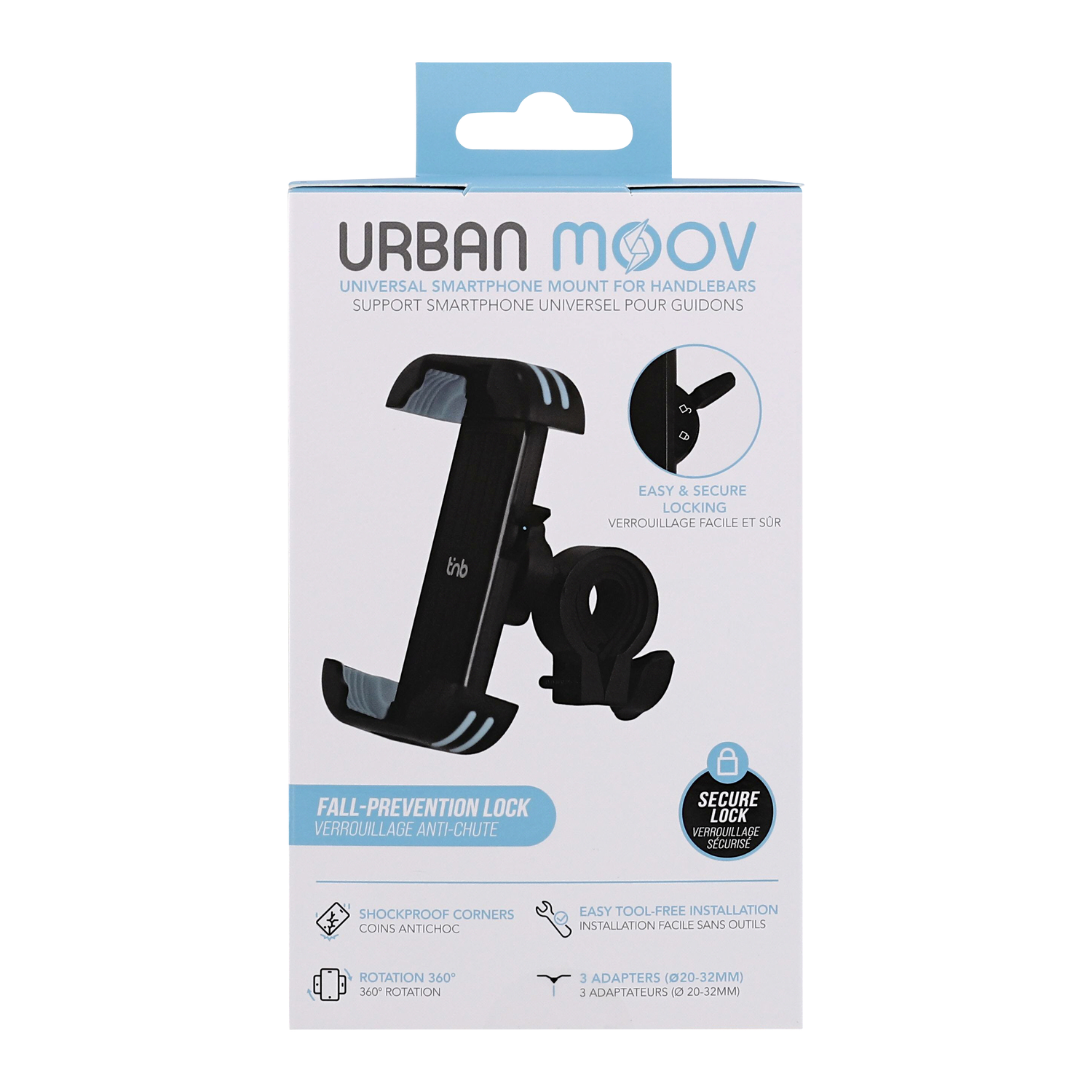 TNB UMBIKE6 Telefoonhouder Zwart