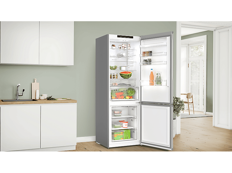 Thumbnail - BOSCH KGN492IAF Serie 4 Kühlgefrierkombination (A, 440 l, 2030 mm hoch, Edelstahl)