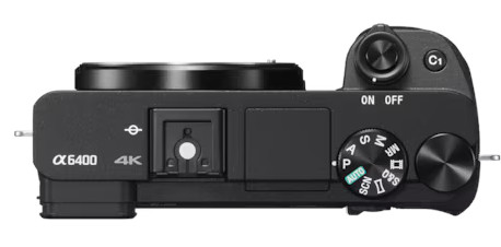 Czarny i szary aparat, widok z góry.