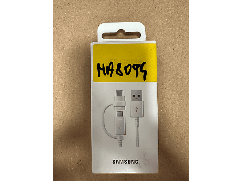 OUTLET Kabel USB-C SAMSUNG EP-DG930DWEGWW USB Typ C i Micro Biały – zdjęcie 2