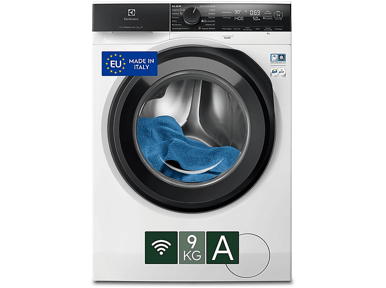 Electrolux Ew7F49Gy Lavatrice, Caricamento frontale, 9 kg, 63,6 cm, Classe A