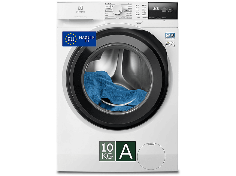 Electrolux Ew6Fch210G Lavatrice, Caricamento frontale, 10 kg, 63,6 cm, Classe A