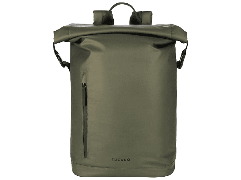 TUCANO BKROL15-B Rollo Notebook Rucksack für Laptop 15,6" und MacBook Pro 16", Olivgrün