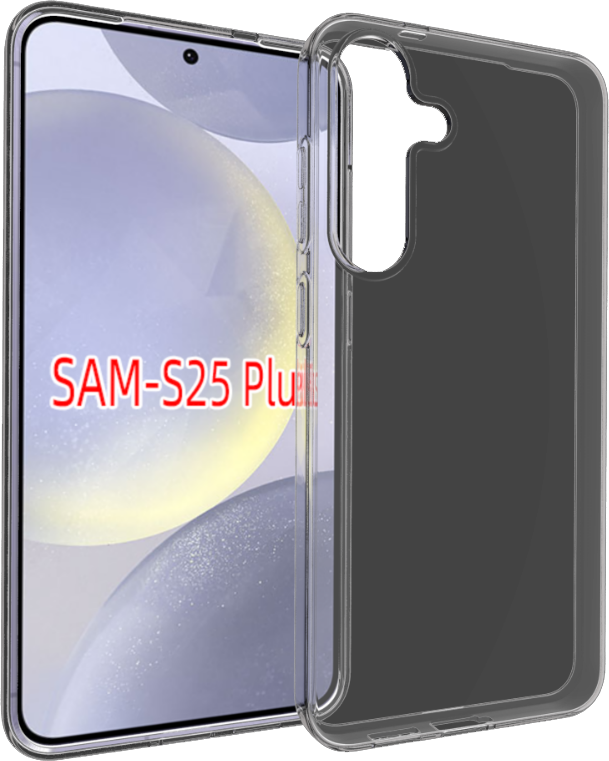 CASE AND PRO Samsung Galaxy S25 Plus vékony szilikon hátlap, átlátszó (TPU-SAM-S25P-TP)