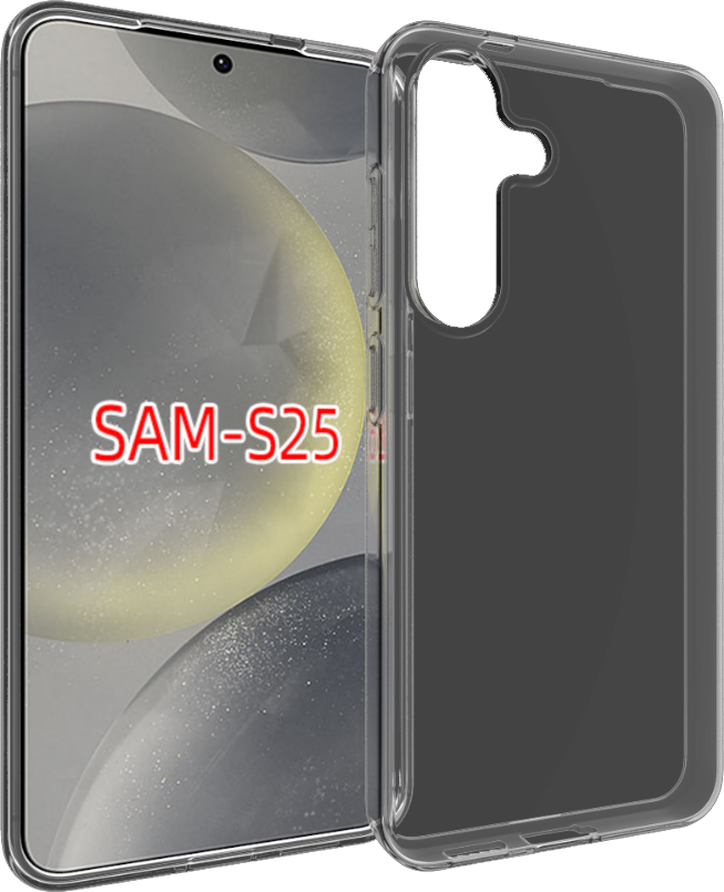 CASE AND PRO Samsung Galaxy S25 szilikon tok, átlátszó (TPU-SAM-S25-TP)