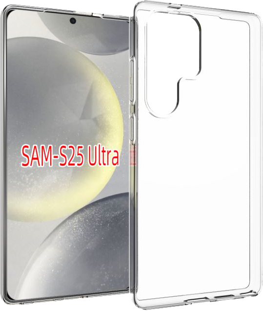 CASE AND PRO Samsung Galaxy S25 Ultra szilikon tok, átlátszó (TPU-SAM-S25U-TP)