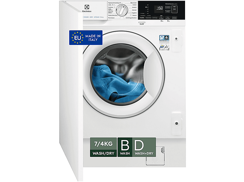 Electrolux Ew7W674Bi Lavasciuga, Caricamento frontale, 7 kg, 56 cm, Classe B