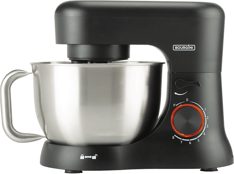 BOURGINI Kitchen Chef 4.5L Keukenmachine Zwart kopen? MediaMarkt